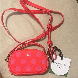 Kate Spade red mini crossbody NWT
